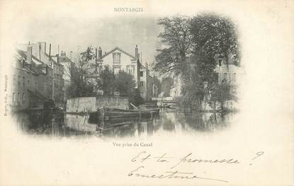 / CPA FRANCE 45 "Montargis, vue prise du canal"