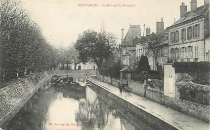 / CPA FRANCE 45 "Montargis, bld du Rempart"