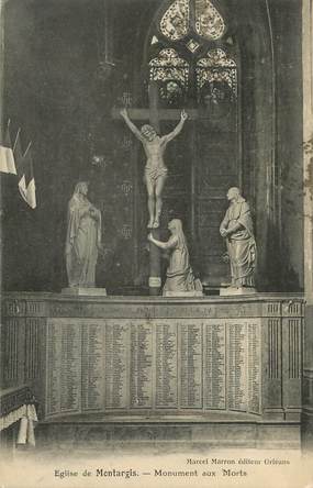 / CPA FRANCE 45 "Eglise de Montargis" / MONUMENT AUX MORTS