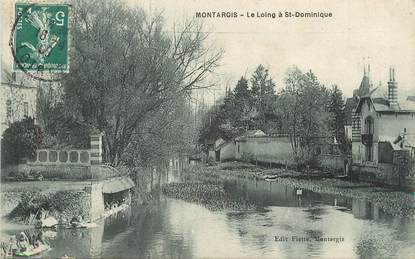 / CPA FRANCE 45 "Montargis, le loing à Saint Dominique"