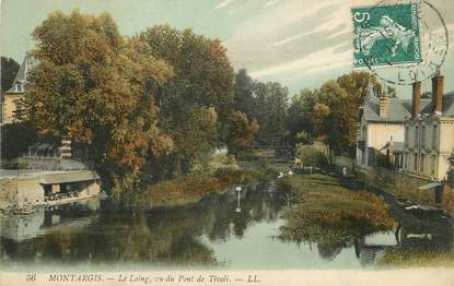 / CPA FRANCE 45 "Montargis, le loing vu du pont de Tivoli"