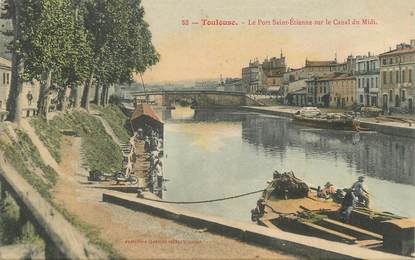 / CPA FRANCE 31 "Toulouse, le port Saint Etienne sur le canal du midi"