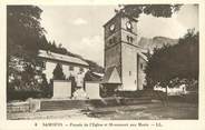 74 Haute Savoie / CPA FRANCE 74 "Samoëns, église et monument aux morts"