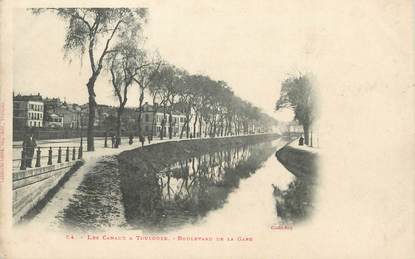 / CPA FRANCE 31 "Les Canaux à Toulouse", boulevard de la gare"