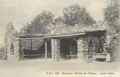 / CPA FRANCE 74 "Samoëns, ruines du château"