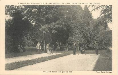 / CPA FRANCE 51 "Varennes Saint Sauveur, allée des sapins" / BOULES