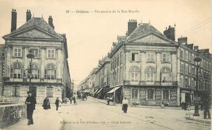 / CPA FRANCE 45 "Orléans, perspective de la rue royale"