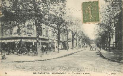 / CPA FRANCE 94 "Villeneuve Saint Georges, l'avenue Carnot"
