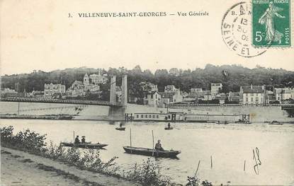 / CPA FRANCE 94 "Villeneuve Saint Georges, vue générale"