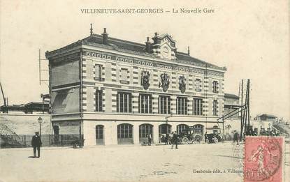 / CPA FRANCE 94 "Villeneuve Saint Georges, la nouvelle gare"