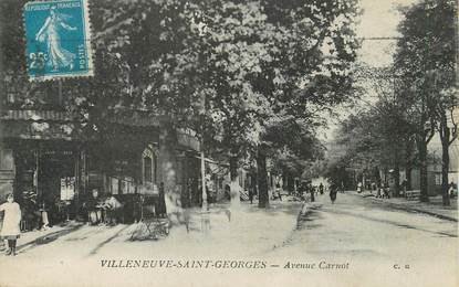 / CPA FRANCE 94 "Villeneuve Saint Georges, avenue Carnot"