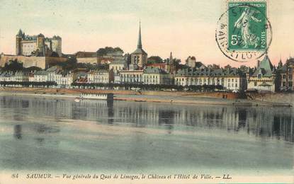 / CPA FRANCE 49 "Saumur, vue générale du quai de Limoges"