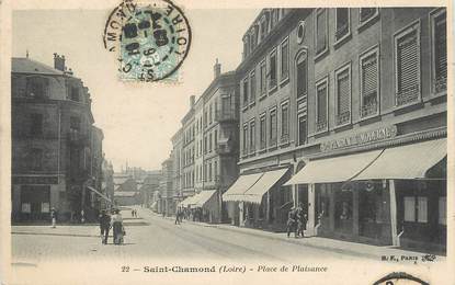 / CPA FRANCE 42 "Saint Chamond, place de Plaisance"