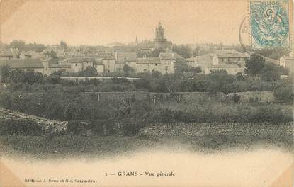 / CPA FRANCE 13 "Grans, vue générale "