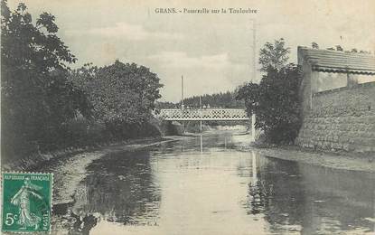 / CPA FRANCE 13 "Grans, passerelle sur la Touloubre"