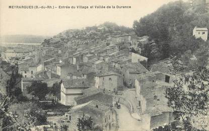 / CPA FRANCE 13 "Meyrargues, entrée du village et vallée de la Durance"