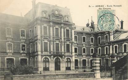 / CPA FRANCE 62 "Arras, école normale des garçons"