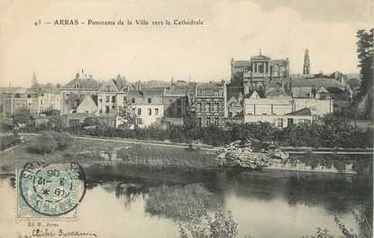 / CPA FRANCE 62 "Arras, panorama de la ville vers la cathédrale"