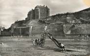 76 Seine Maritime / CPSM FRANCE 76 "Dieppe, jardin d'enfants en bordure de mer et le château"