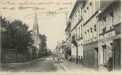 / CPA FRANCE 76 "Elbeuf, rue de Neubourg"