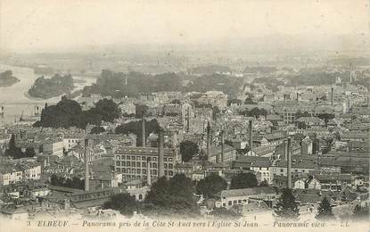 / CPA FRANCE 76 "Elbeuf, panorama pris de la côte Saint Auct vers l'église Saint Jean"