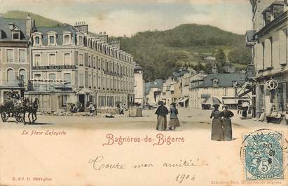 CPA FRANCE 65 "Bagnères de Bigorre, la place Lafayette"