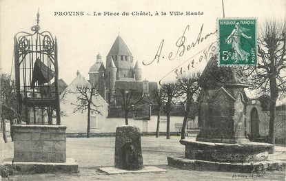 / CPA FRANCE 77 "Provins, la place du Châtel"