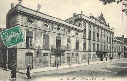 / CPA FRANCE 71 "Macon, l'hôtel de ville "