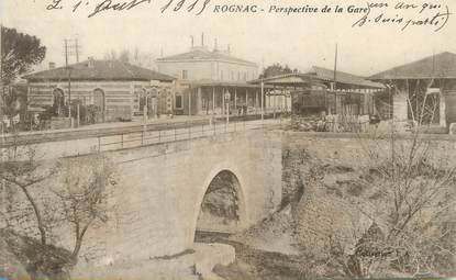 / CPA FRANCE 13 "Rognac, perspective de la gare"