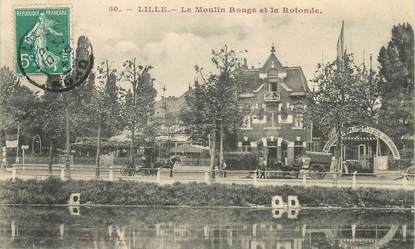 / CPA FRANCE 59 "Lille, le moulin rouge et la Rotonde"