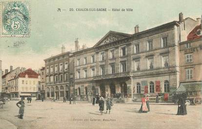 / CPA FRANCE 71 "Chalon sur Saône, hôtel de ville"