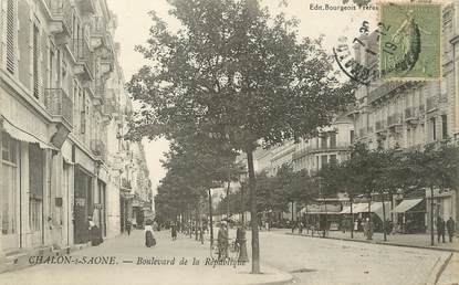 / CPA FRANCE 71 "Chalon sur Saône, boulevard de la République"