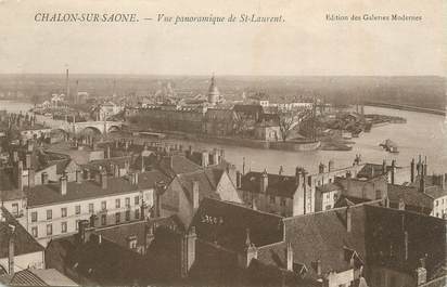 / CPA FRANCE 71 "Chalon sur Saône, vue panoramique de Saint Laurent"