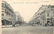 71 SaÔne Et Loire / CPA FRANCE 71 "Chalon sur Saône, bld de la république"