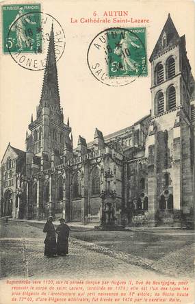/ CPA FRANCE 71 "Autun, la cathédrale Saint Lazare"