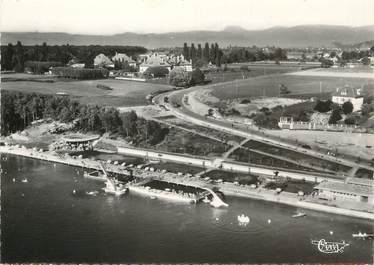 / CPSM FRANCE 74 "Thonon les Bains, vue aérienne "