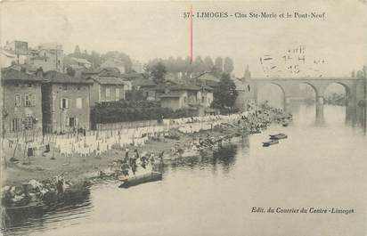 / CPA FRANCE 87 "Limoges, clos Sainte Marie et le pont neuf"