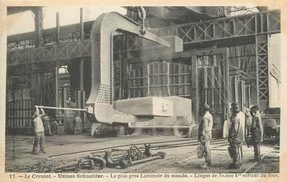 / CPA FRANCE 71 "Le Creusot, usines Schneider, le plus gros laminoir du monde"