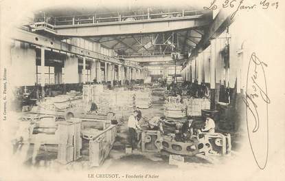 / CPA FRANCE 71 "Le Creusot, fonderie d'Acier"