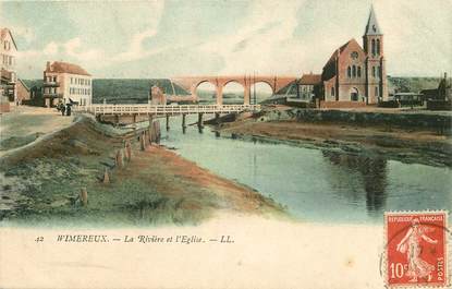 CPA FRANCE 62 "Wimereux, la rivière et l'Eglise / Ed. L.L."