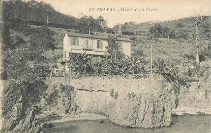 / CPA FRANCE 83 "Le Trayas, hôtel de la gare"