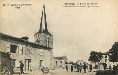 CPA FRANCE 43 "Boisset, la Place de l'Eglise"