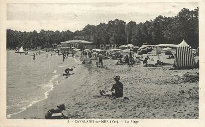 / CPA FRANCE 83 "Cavalaire sur Mer, la plage"