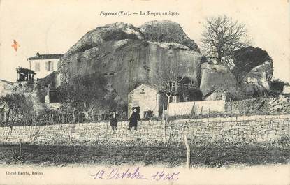 / CPA FRANCE 83 "Fayence, la roque Antique"