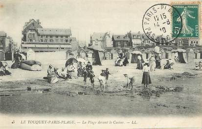 / CPA FRANCE 62 "Le Touquet Paris Plage, la plage devant le casino"