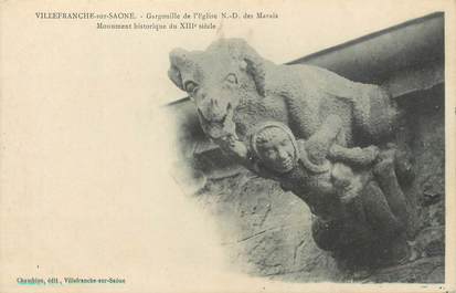 / CPA FRANCE 69 "Villefranche sur Saône, gargouille de l'église Notre Dame des Marais"