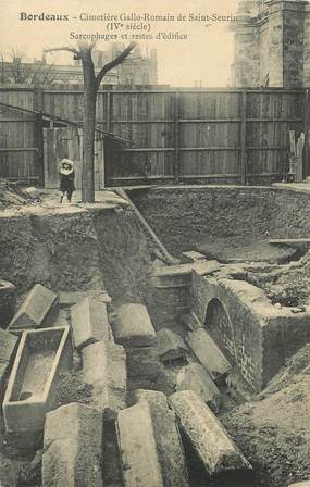 / CPA FRANCE 33 "Bordeaux, cimetière Gallo Romain" / ARCHEOLOGIE