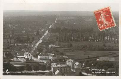 / CPSM FRANCE 50 "Avranches, la route de Granville"