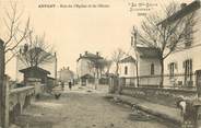 43 Haute Loire CPA FRANCE 43 "Arvant, rue de l'Eglise et de l'Ecole"