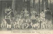 60 Oise / CPA FRANCE 60 "Chantilly, chasse à courre" / CHIEN